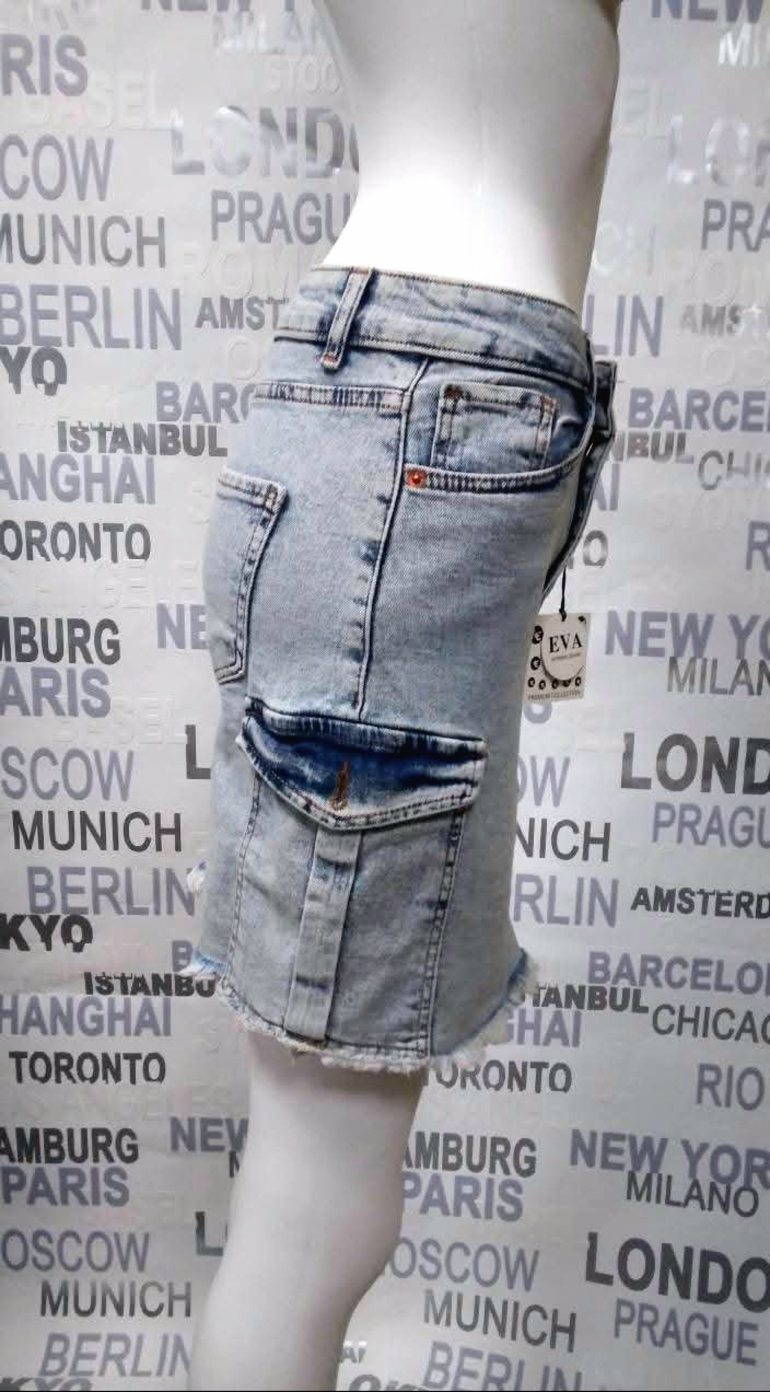 къса дънкова пола ЕVA