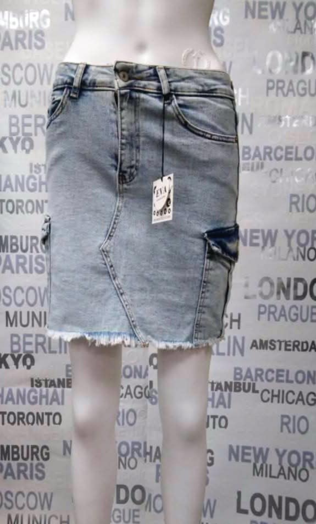 къса дънкова пола ЕVA