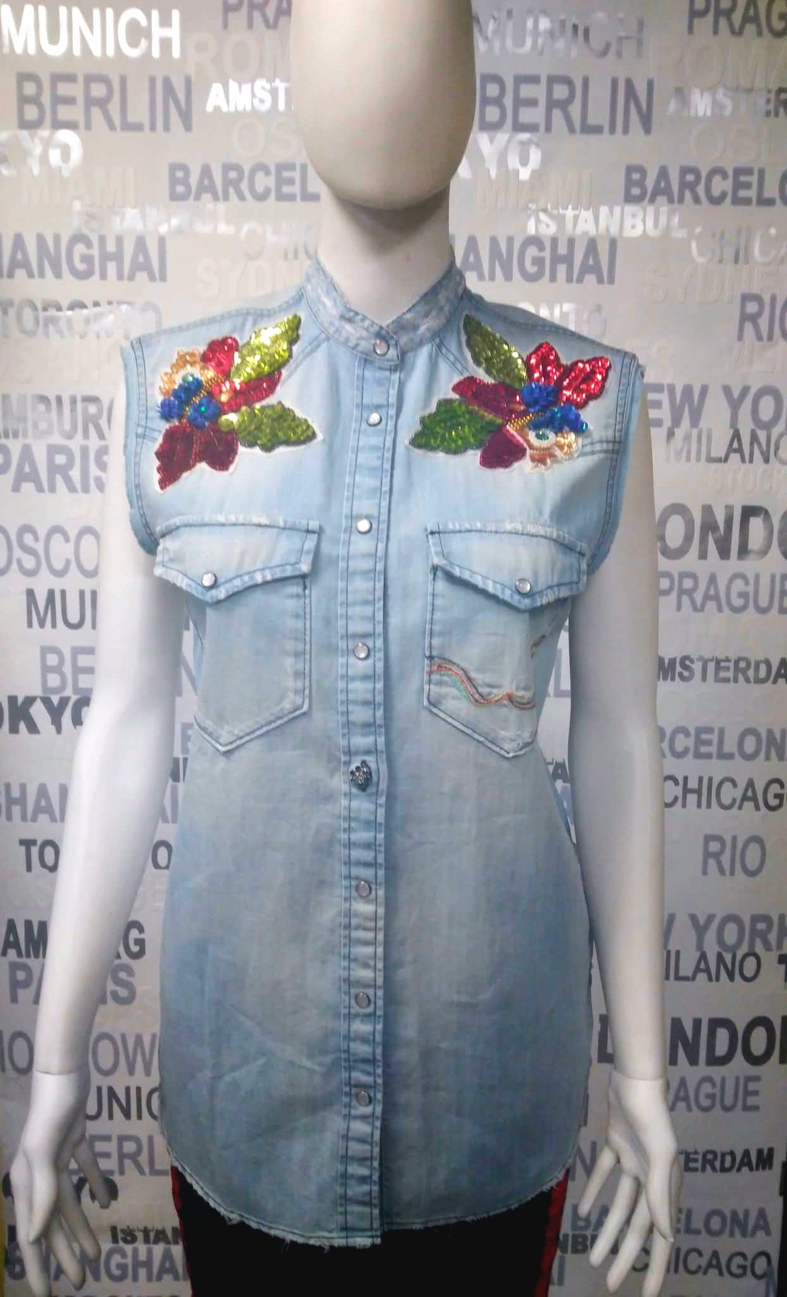 дамска  дънкова риза Replay