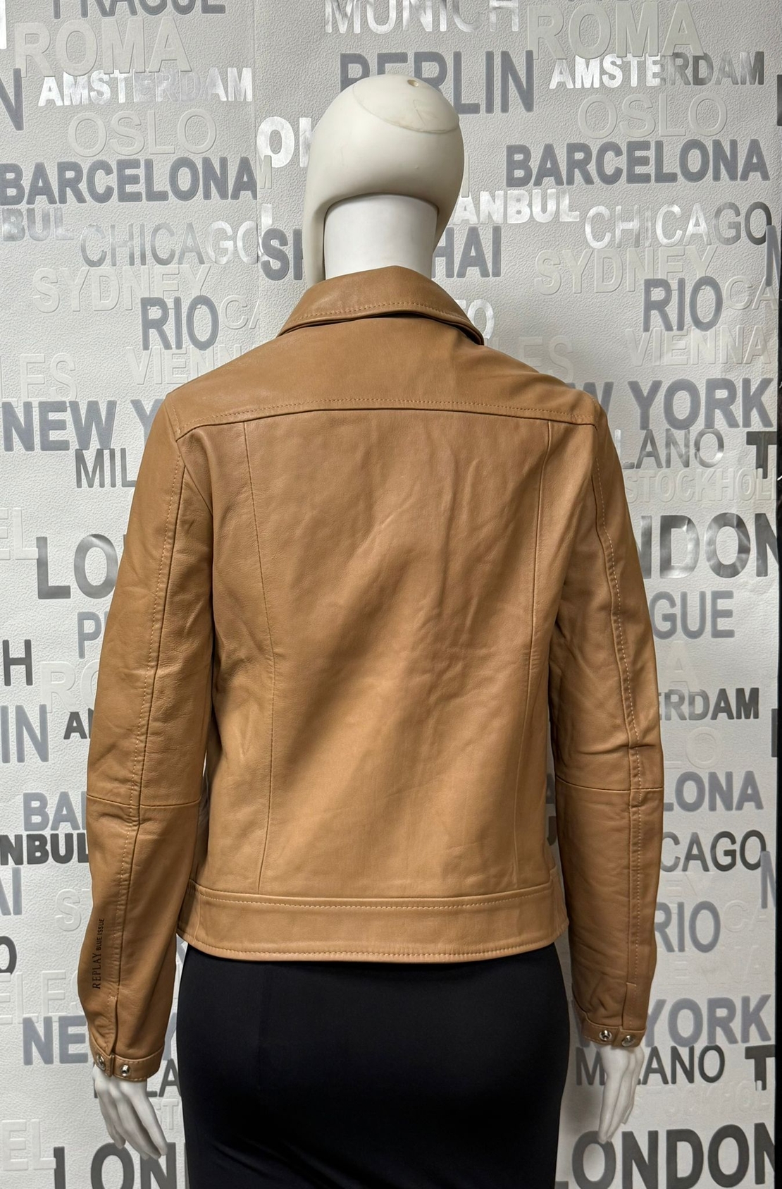 дамско яке Replay от естествена кожа