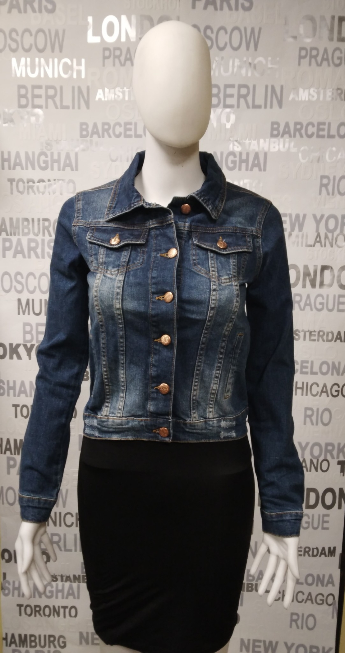 дамско дънково яке