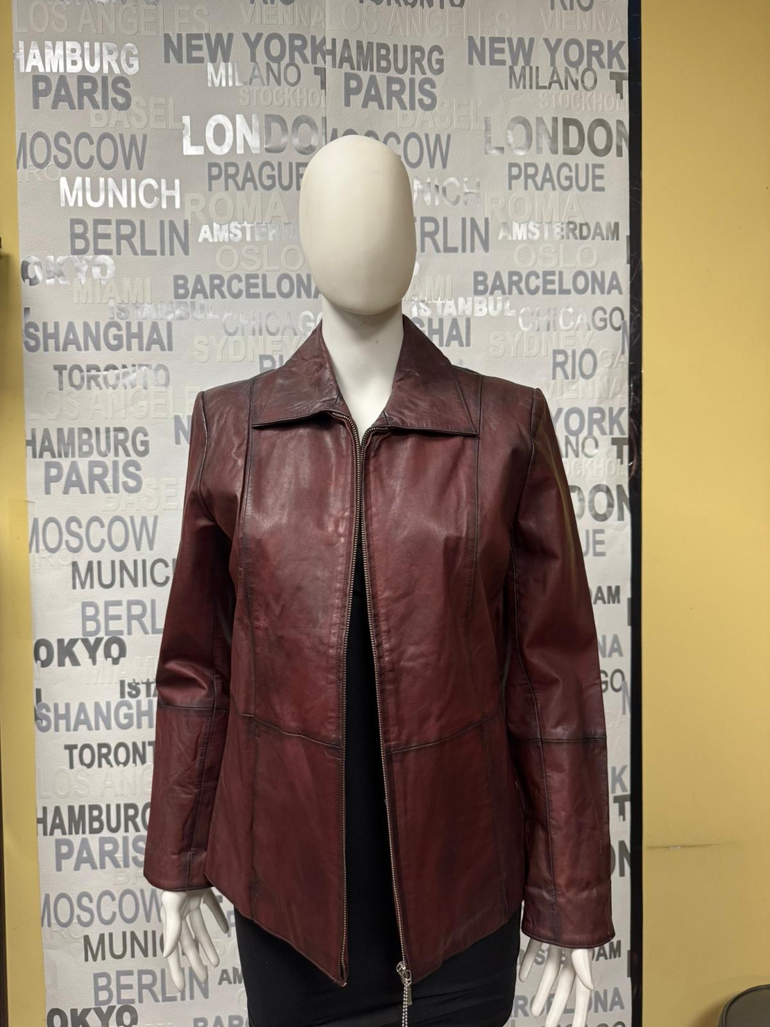 дамско  яке от естествена кожа