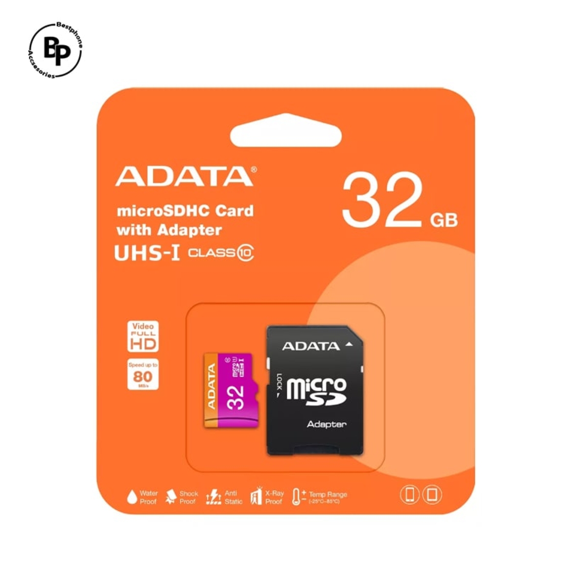 Карта памет Adata 32 GB,Premier microSDHC UHS-I Class 10 Card with Adapter