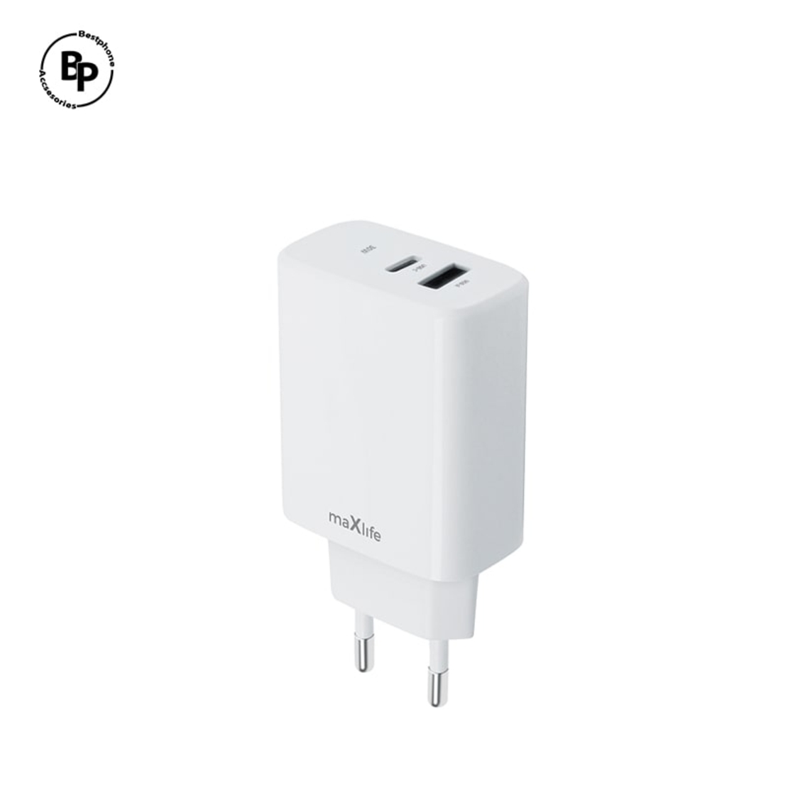 Адаптер Maxlife MXTC-10 Гнезда USB / Type-C (30W) White
