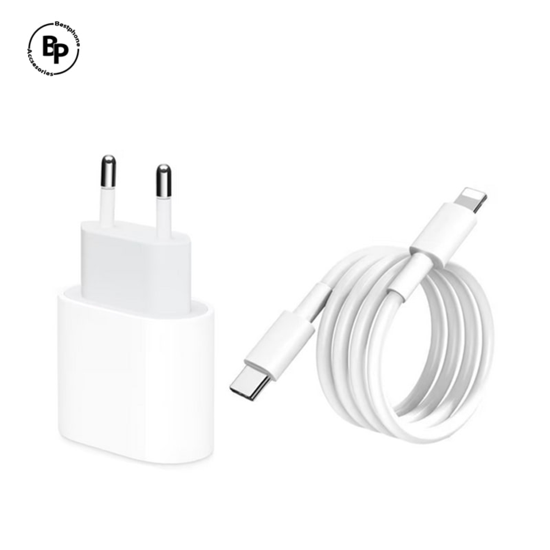 Зарядно Apple ,Кабел USB‑C - Lightning (1m) (20W) White