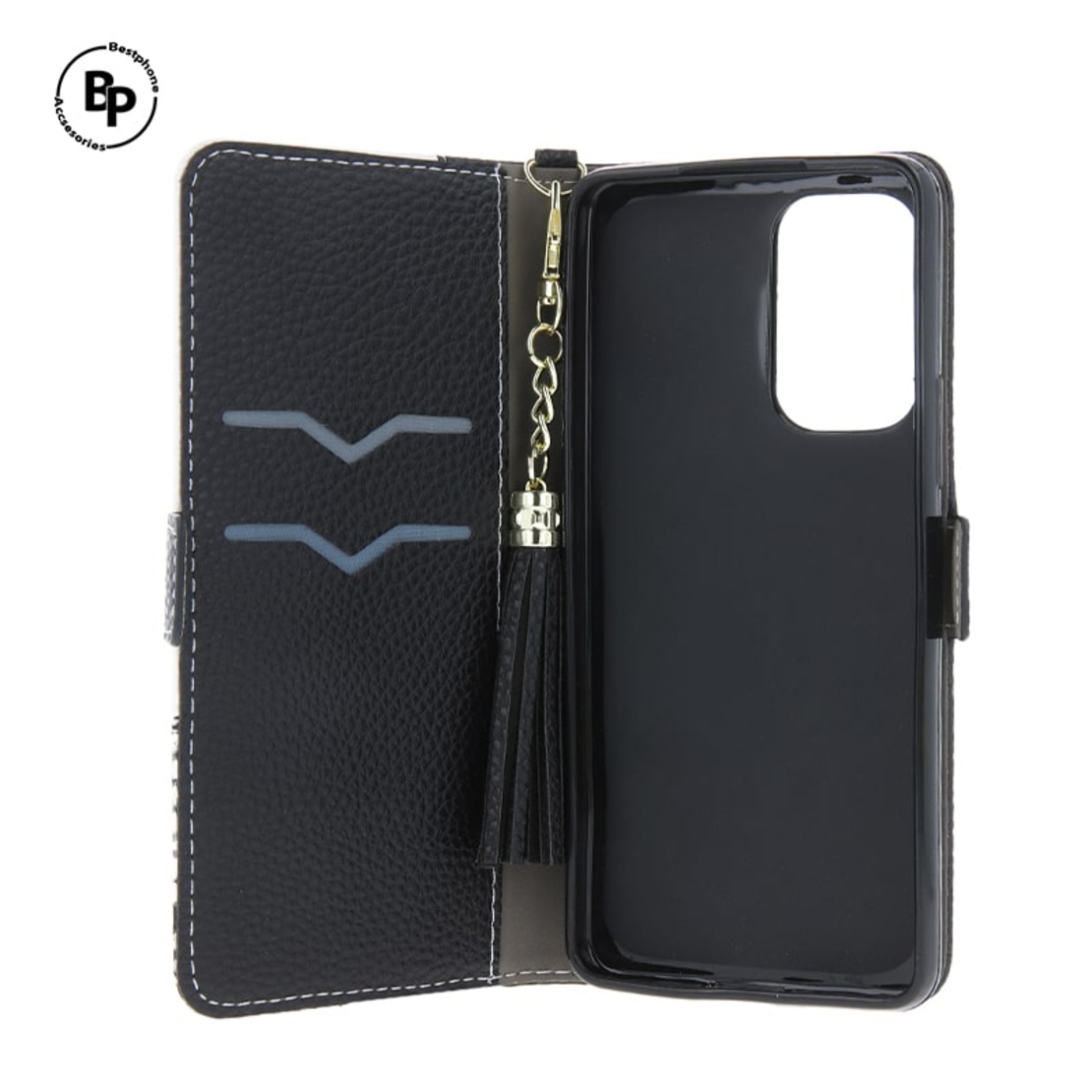 Кожен Калъф Charms Samsung A34 Black
