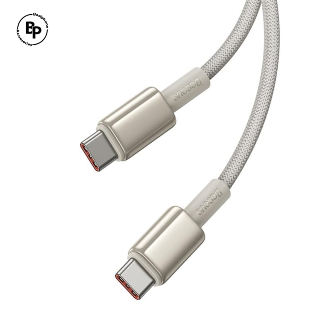 (Baseus) Кабел Tungsten Type-C - Type-C (2.00m),QC 100W Gold
