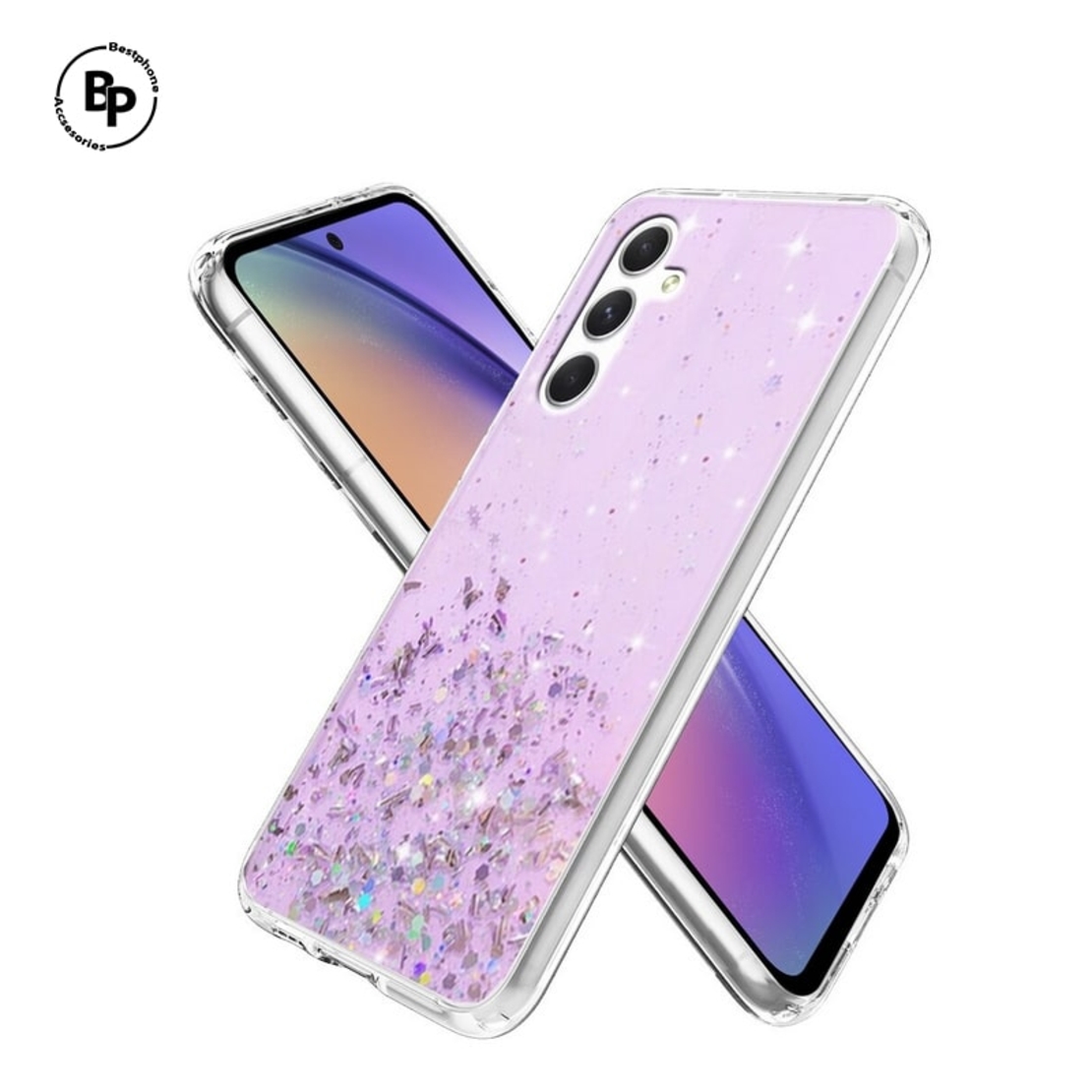 Гръб Glitter Samsung Note 10 Pink