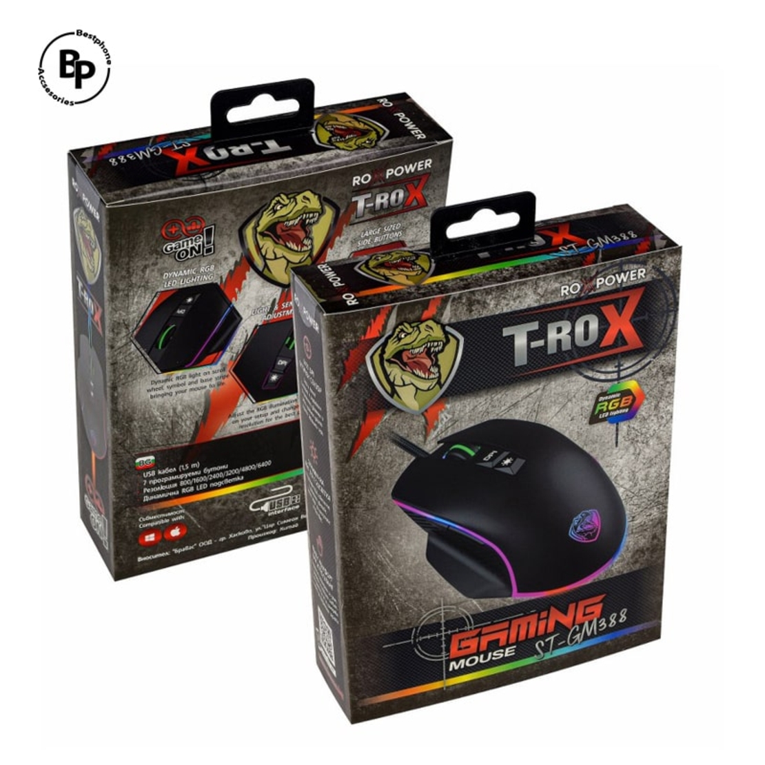 Гейминг компютърна мишка ROXPOWER T-ROX STGM388