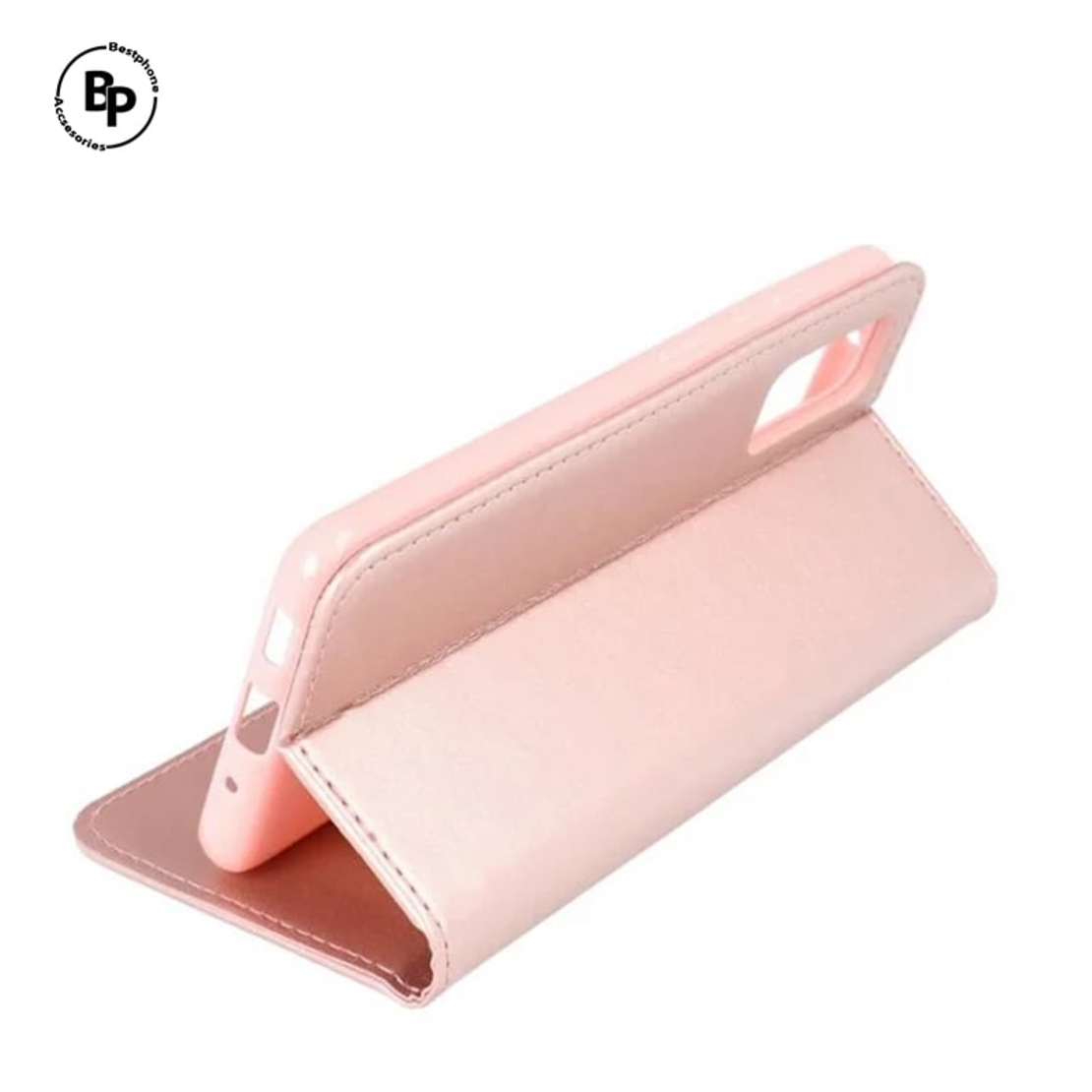 Кожен Калъф Lady Book Samsung A41 Rose Gold