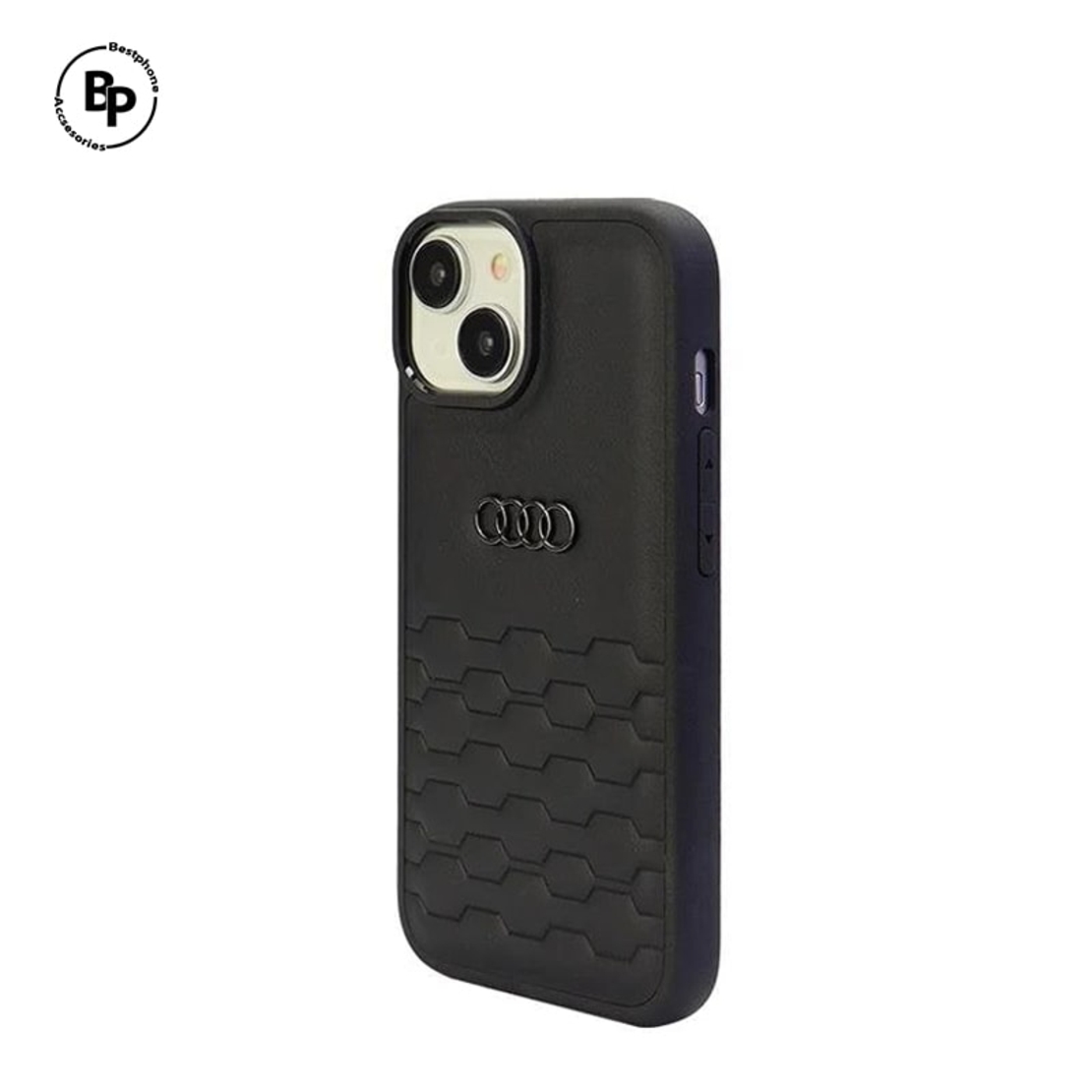 Кожен Кейс Audi iPhone 15 Pro Black
