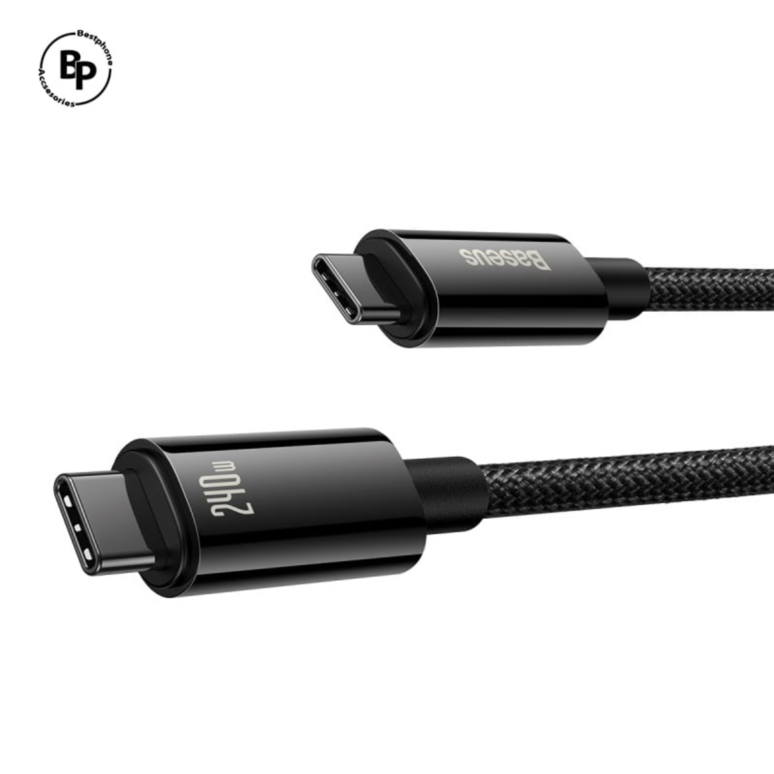 (Baseus) Кабел Tungsten Type-C - Type-C (2.00m),PD 240W Black