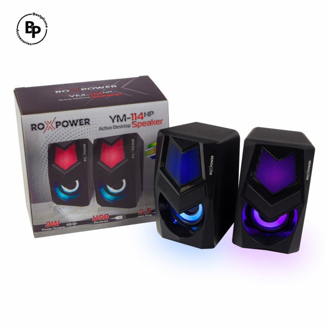 Гейминг аудио колони ROXPOWER 2.0 RGB - YM-114HP