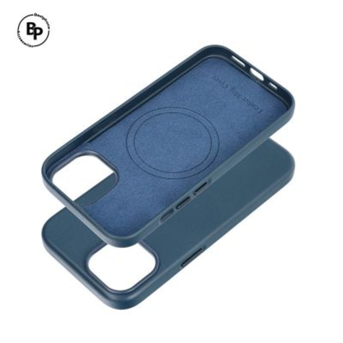 Кожен Mag Кейс iPhone 15 Pro Max Indigo