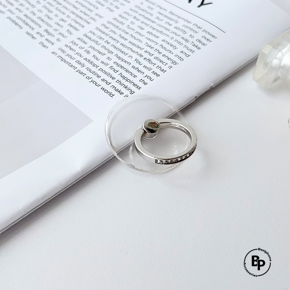 Pop Socket Ring Silver