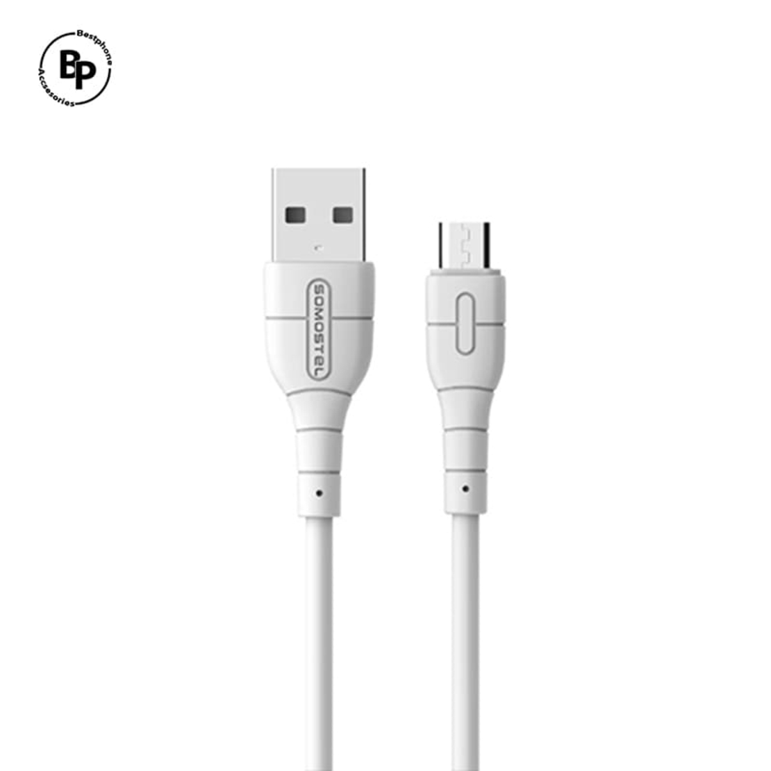 Кабел Somostel SMS-BP14 Usb - Micro, (1m) (3.1А) White