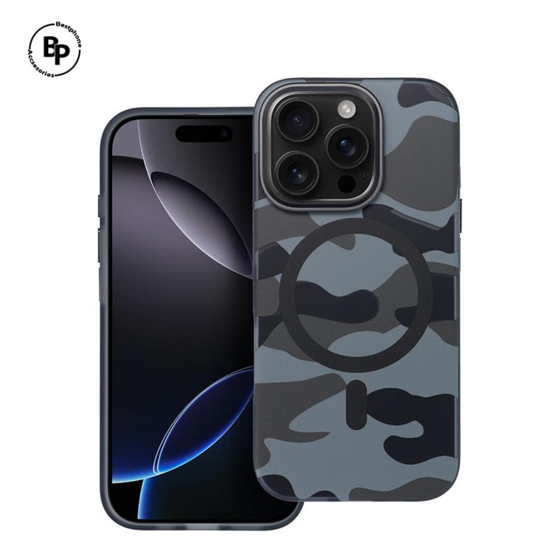 Гръб F-Protect Dual Layer Magsafe iPhone 16 Pro Black Camo
