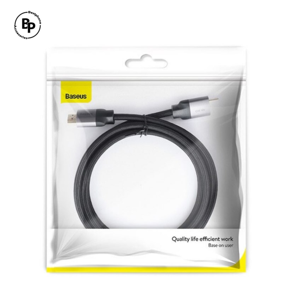 (Baseus) Enjoyment HDMI - HDMI Кабел (1.0m) Dark Gray 4K