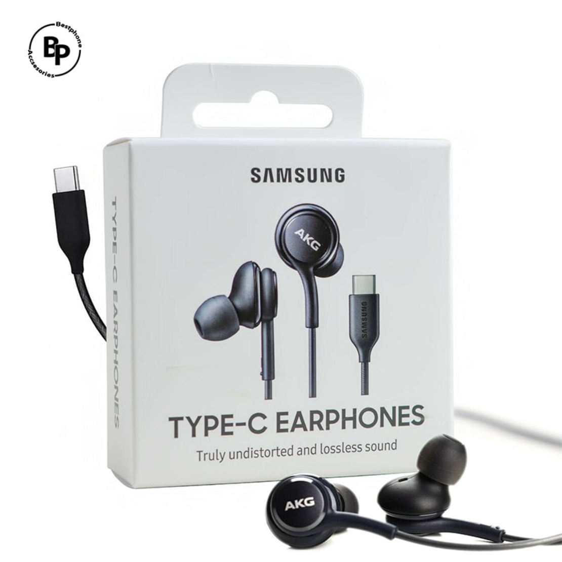 Слушалки Samsung Кабел Type-C - AKG (S20/S21/Note10) Black