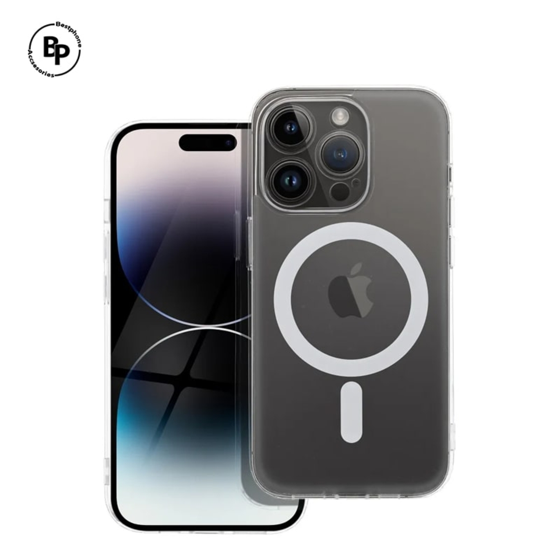 Силиконов Прозрачен Твърд Гръб Frost Magsafe iPhone 15 Pro Max