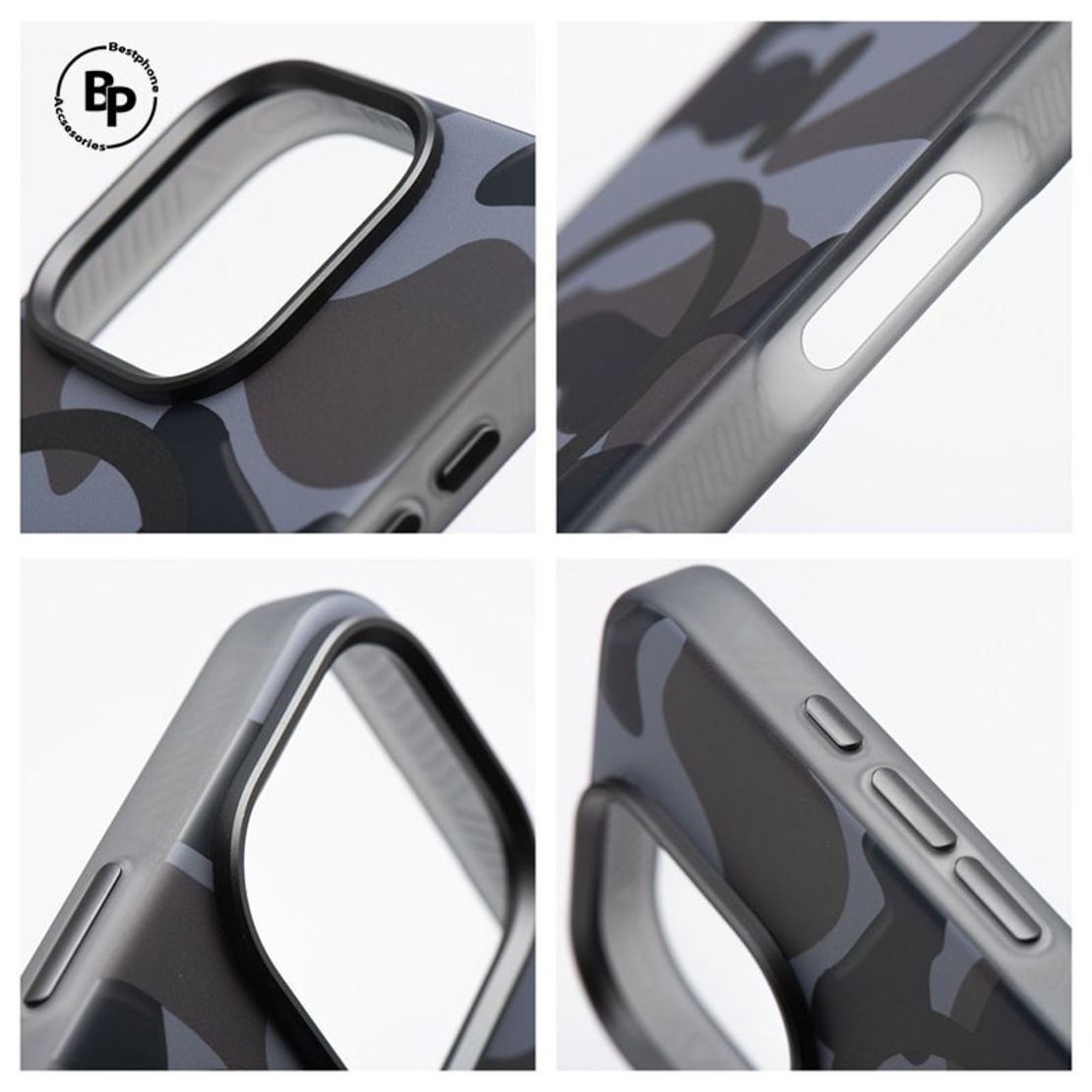 Гръб F-Protect Dual Layer Magsafe iPhone 16 Pro Black Camo