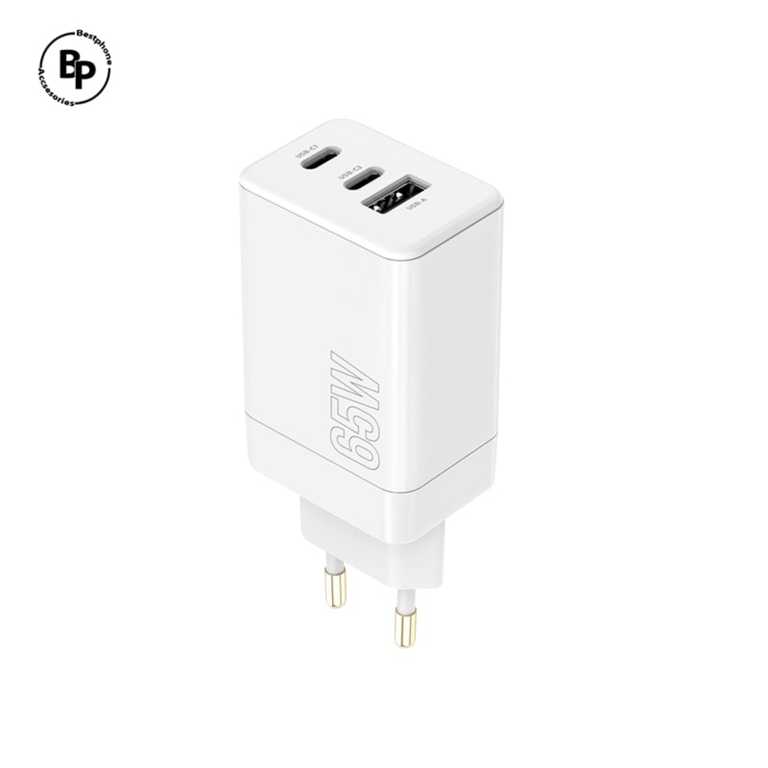 Адаптер Maxlife MXTC-08 Гнезда USB / 2X Type-C (65W) White