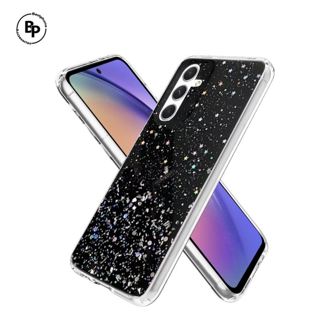 Гръб Glitter Redmi Note 7 Black