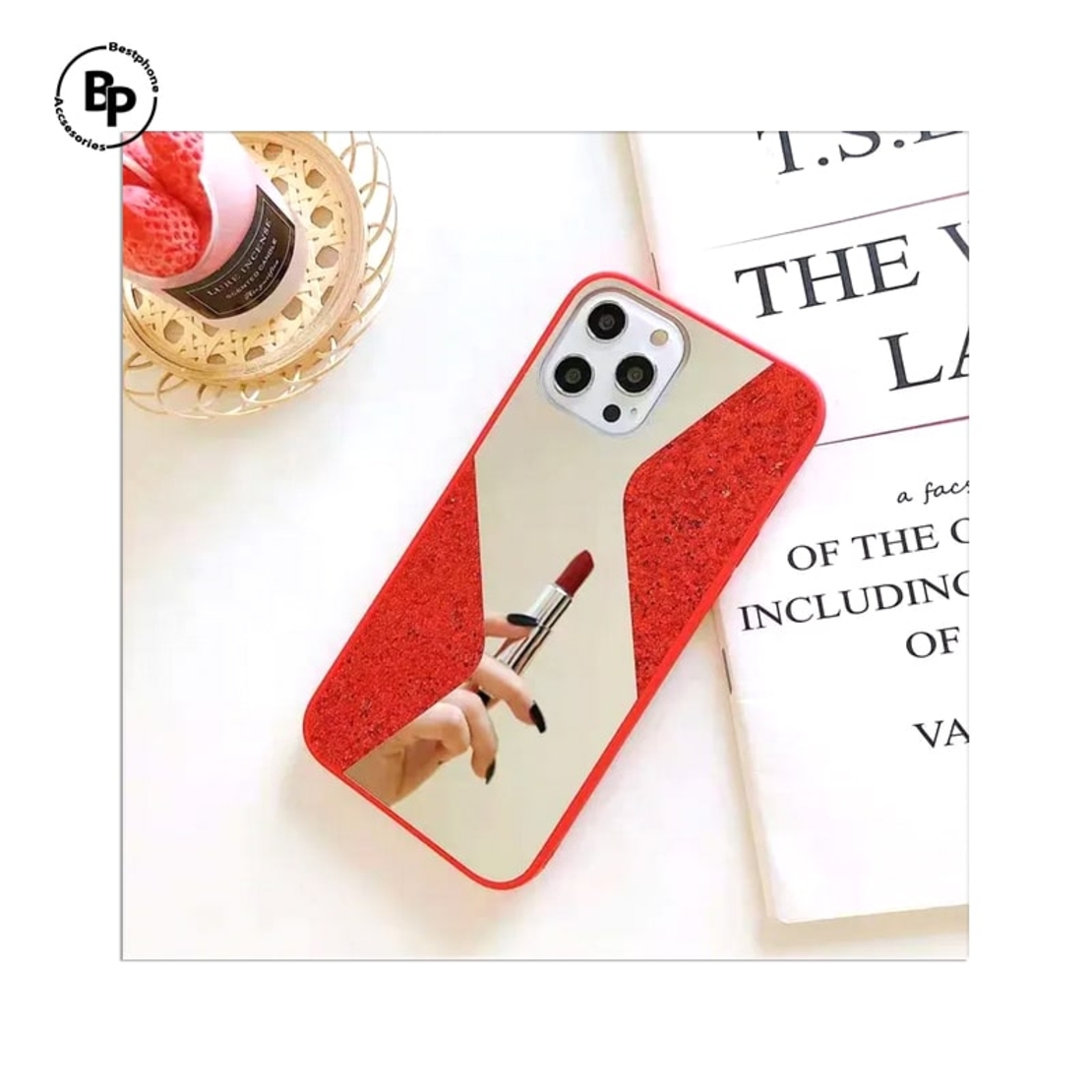 Кейс Lady Mirror Samsung A11 Red