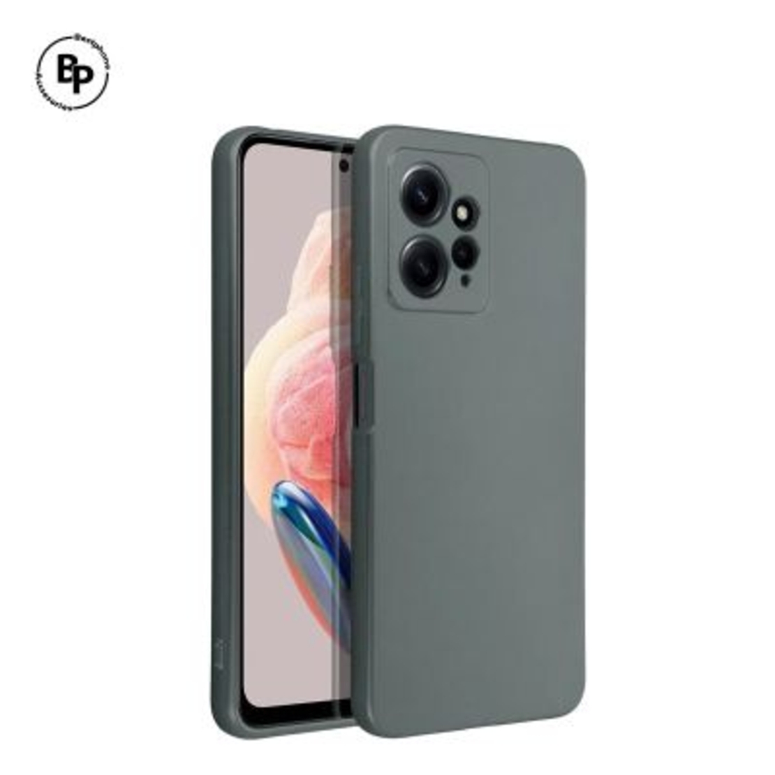 Силиконов Кейс Metallic Redmi Note 12 4G Grey