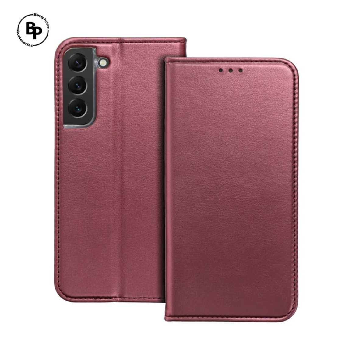 Кожен Калъф Magnetic Book Realme C55 Burgundy