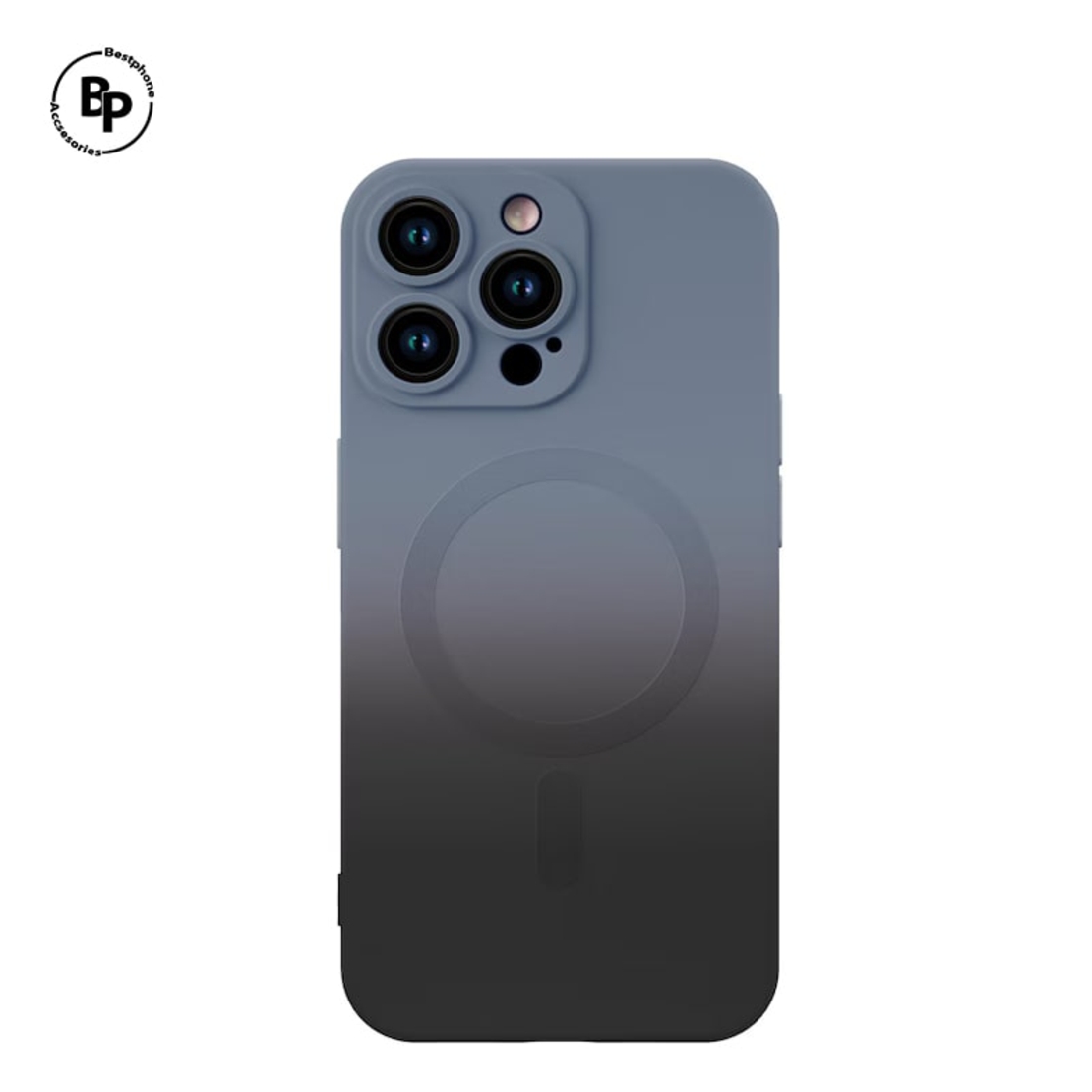Силиконов Кейс Gradient MagSafe iPhone 15 Plus Black