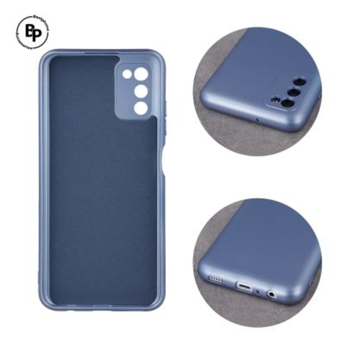 Силиконов Кейс Metallic Realme 9i Light Blue