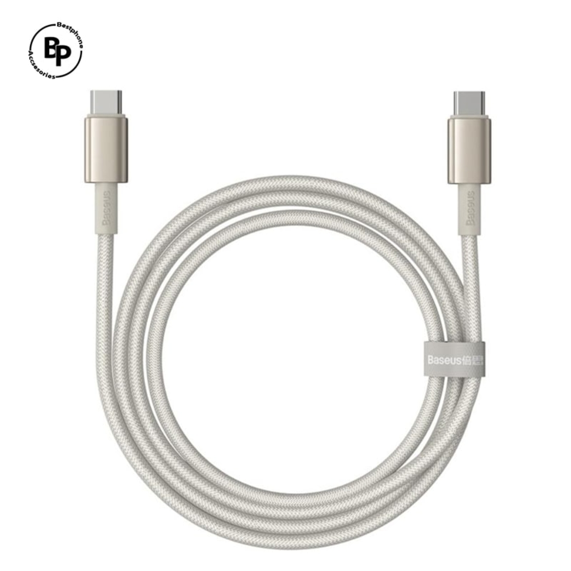 (Baseus) Кабел Tungsten Type-C - Type-C (2.00m),QC 100W Gold