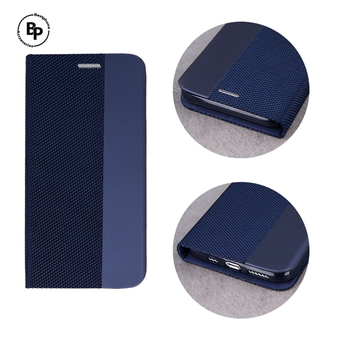 Кожен калъф Smart Senso Samsung A41 Blue
