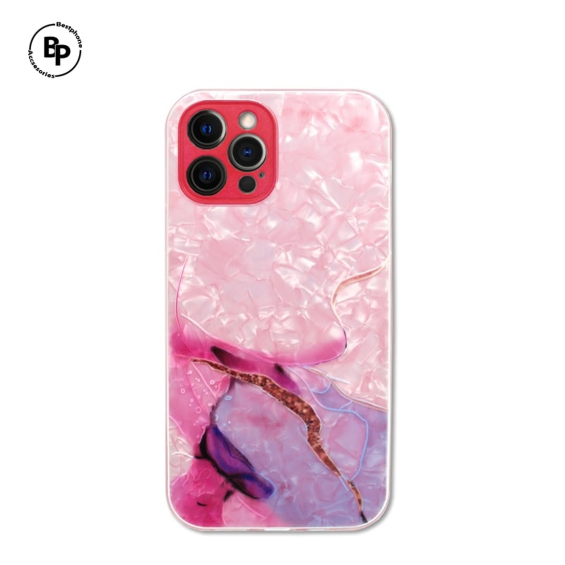 Силиконов кейс Marble iPhone 12 Pro Red
