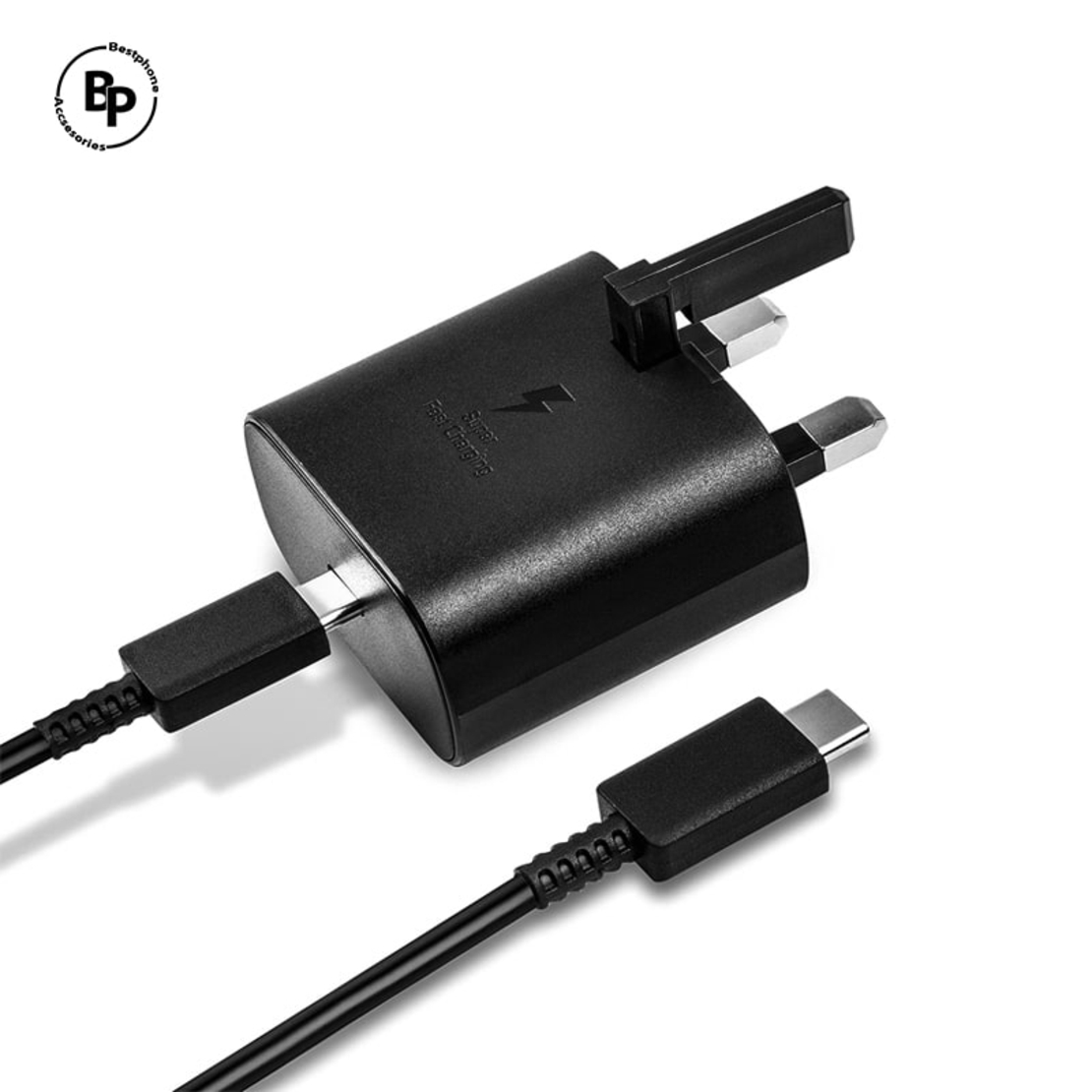 Зарядно Samsung UK Type-C - Type-C (15W) (Fast Charing) Black