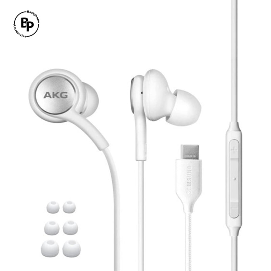 Слушалки Samsung Кабел Type-C - AKG (S20/S21/Note10) White