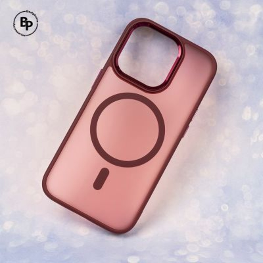 Кейс Frozen Magsafe iPhone 15 Pro Max Red