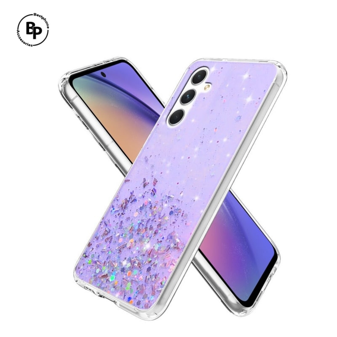 Гръб Glitter Samsung A20s Purple