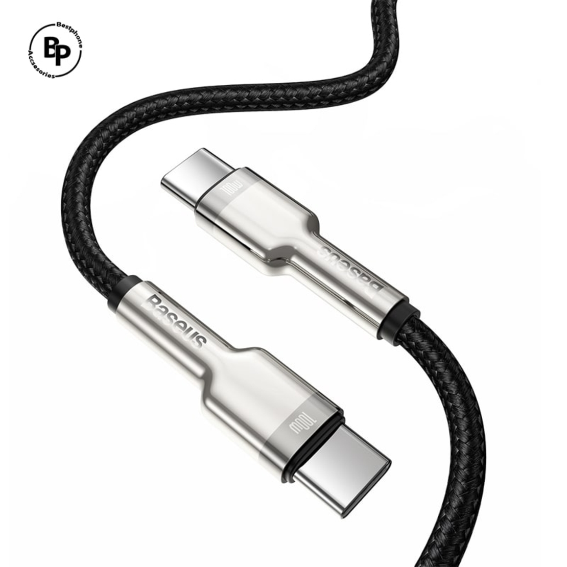 (Baseus) Кабел Cafule Type-C - Type-C, (2m) (100W) Black
