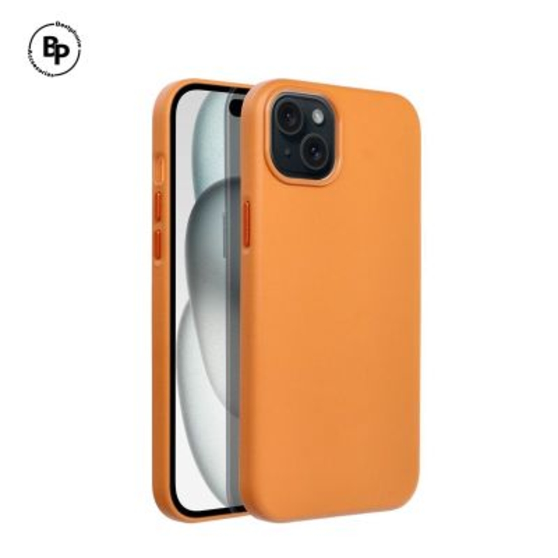 Кожен Mag Кейс iPhone 15 Plus Orange