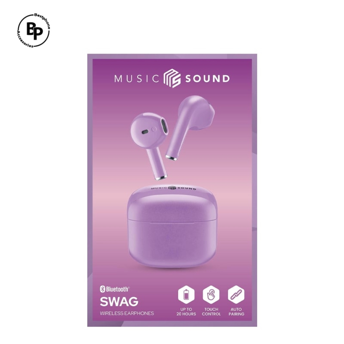 Безжични Слушалки Cellularline SWAG TWS Purple