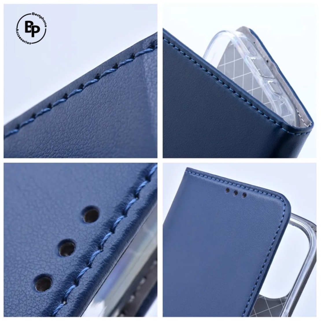 Кожен Калъф Magnetic Book Redmi Note 13 Pro Plus 5G Blue