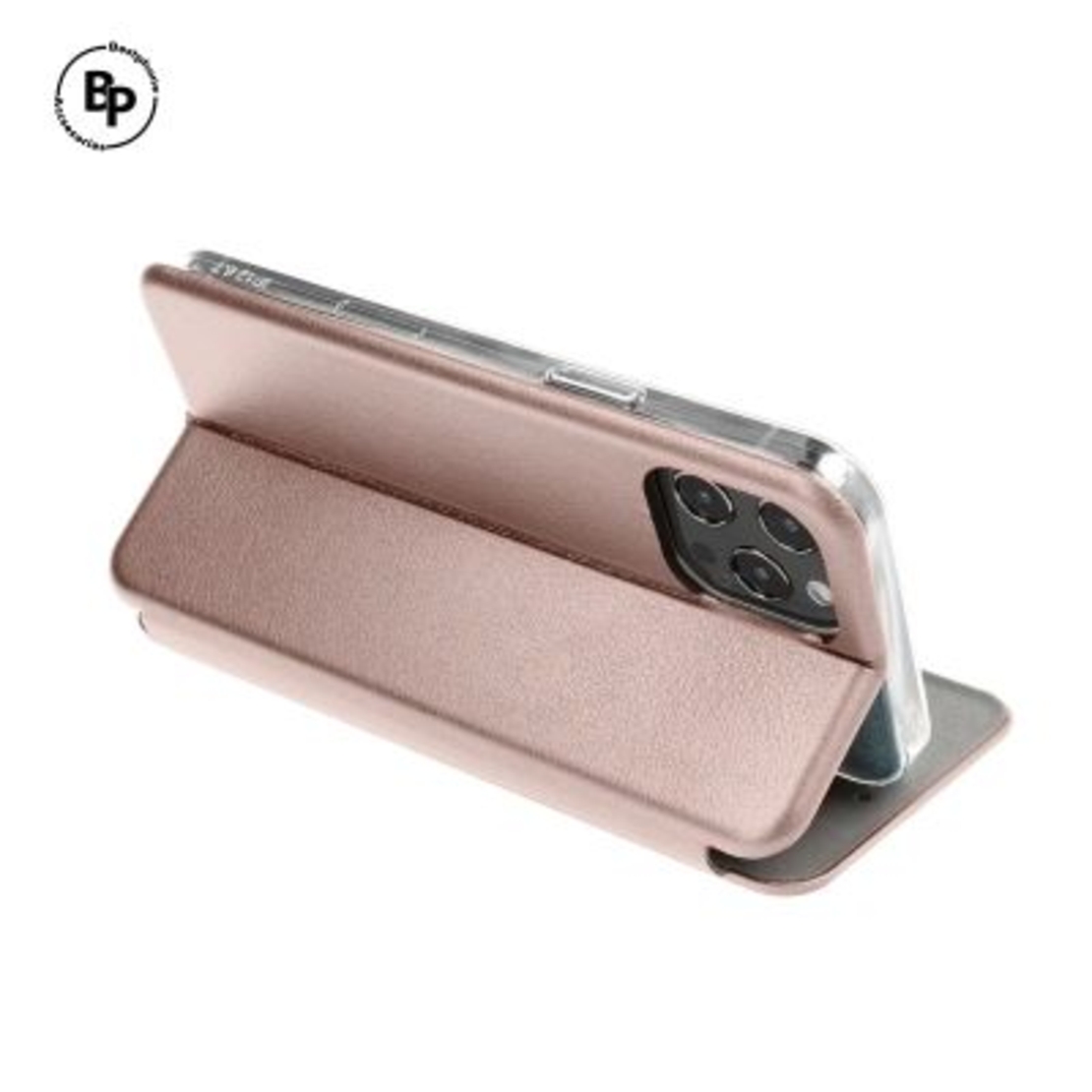 Кожен Калъф Elegance book Samsung A2 Core Rose Gold