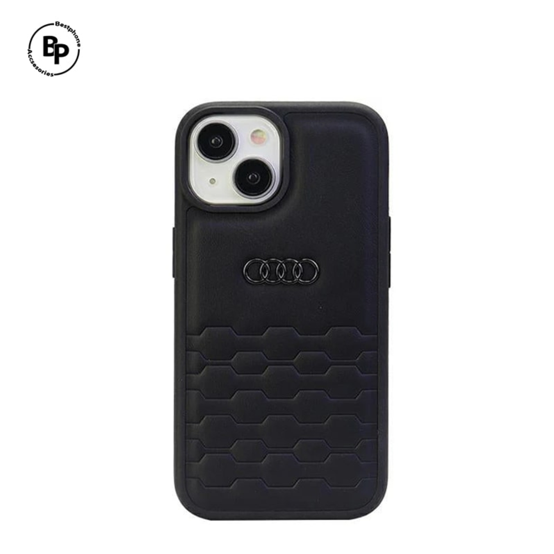 Кожен Кейс Audi iPhone 15 Pro Black