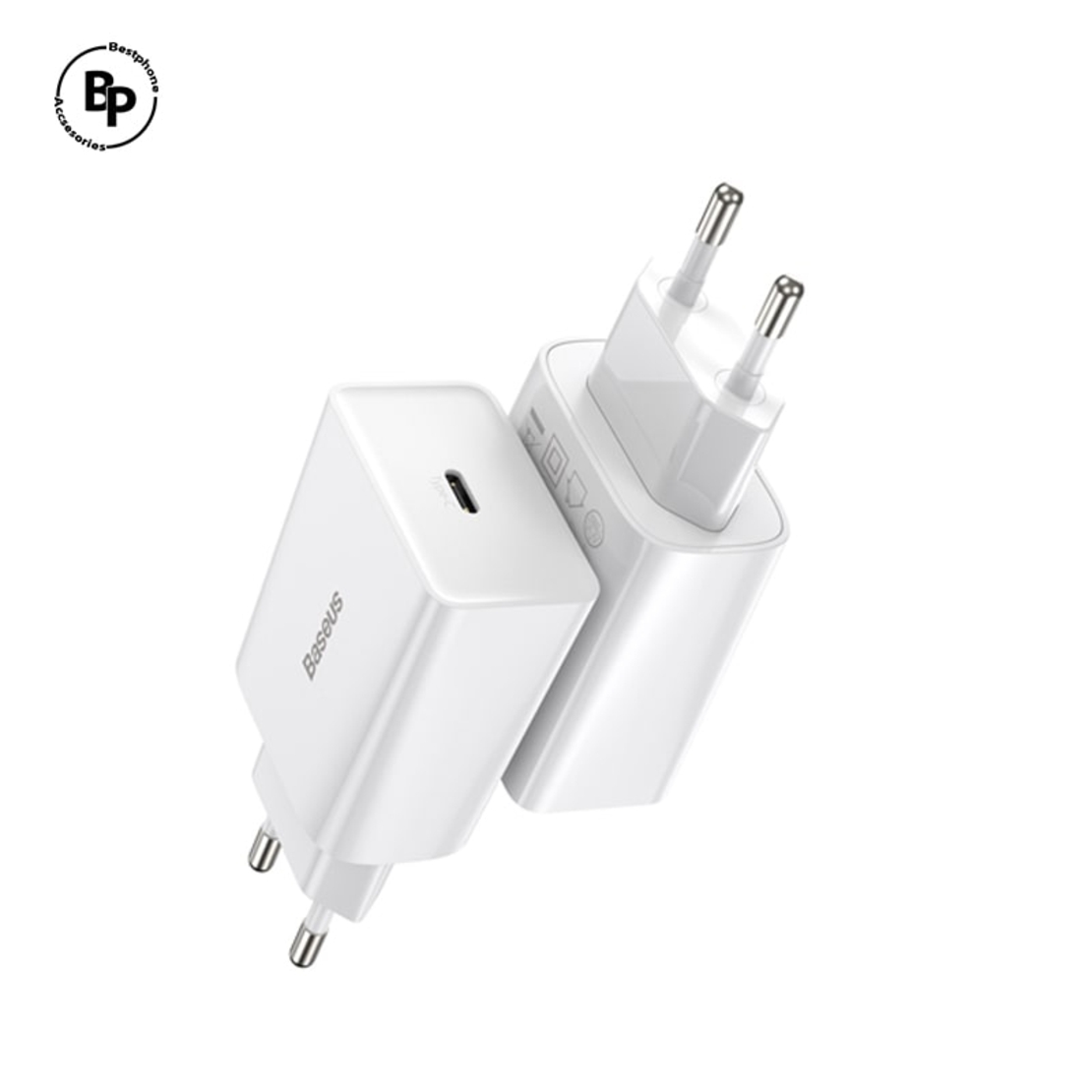 (Baseus) Mini Адаптер PD,Type-C Гнездo (20W) White