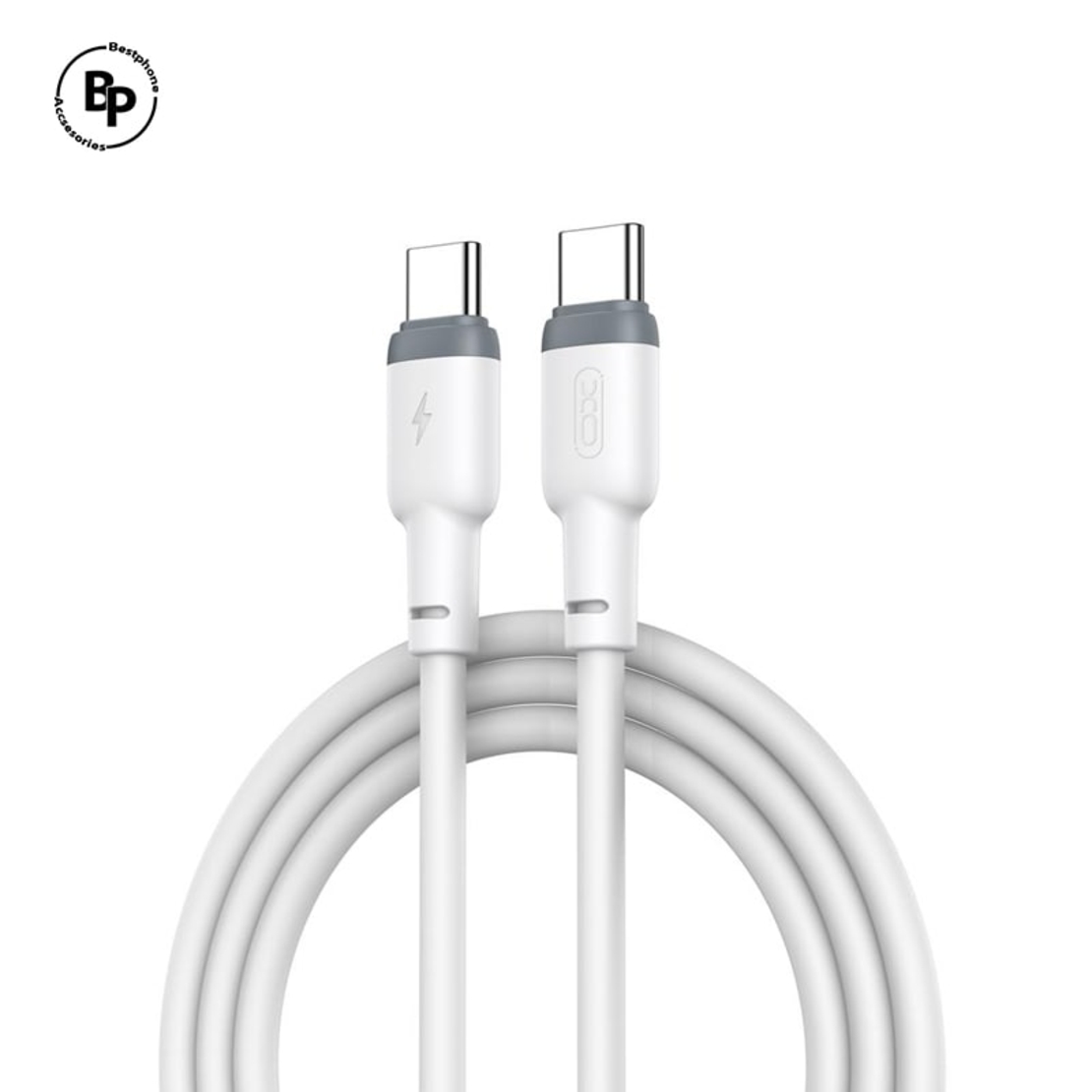 Кабел XO NB208B Type-C - Type-C,(1m) (60W) White