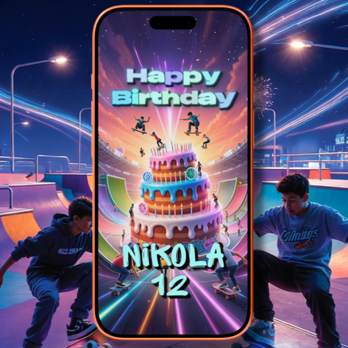 Epic Skateboard Party Video Invite – Join the Ultimate Skate Jam!