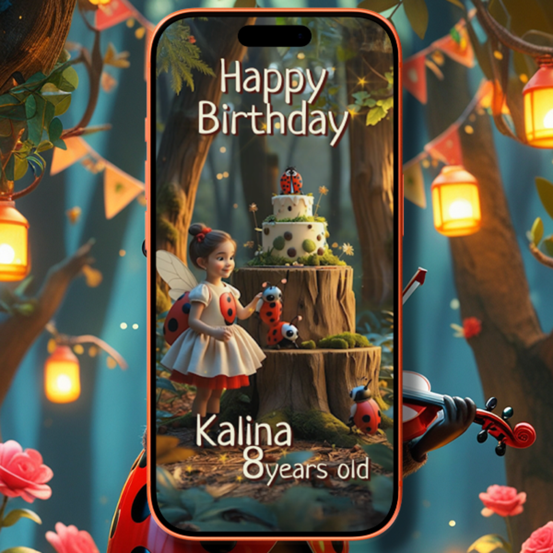 Digital Ladybug Birthday Invitation – Cute, Fun & Ready to Share!