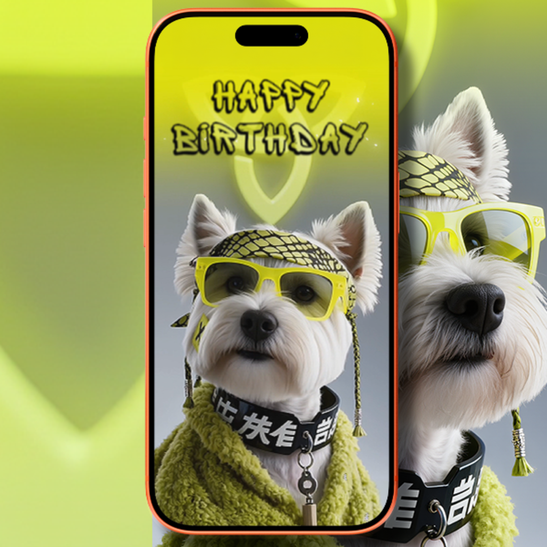 Funny Hippie Dog Birthday Video Greeting Card – Cool Sunglasses Dog Digital Birthday Wish for Him or Her | Unique Animated Birthday Surprise Video